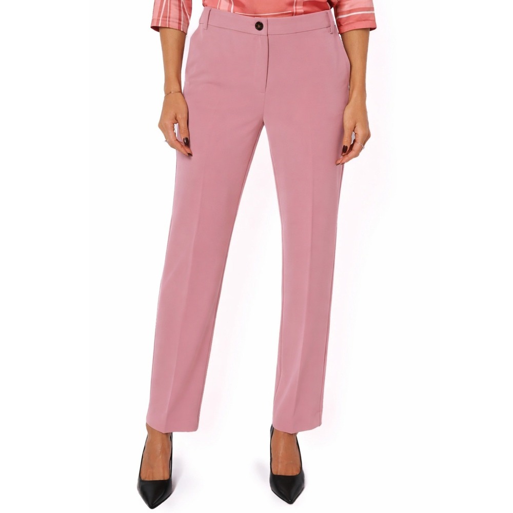 Emme Marella Pink Cigarette Trouser Pants Tapered Ankle Straight‎ Size 4